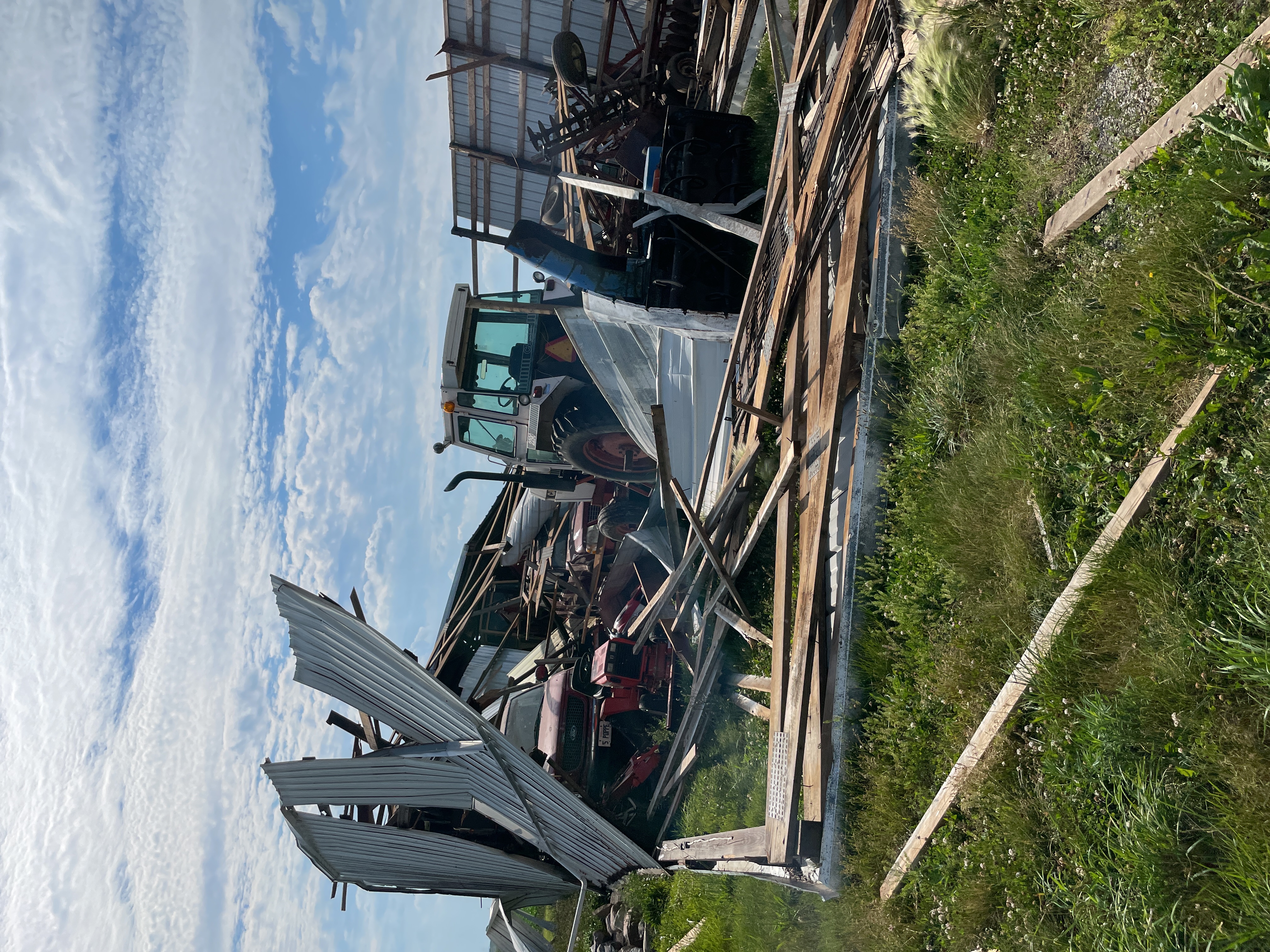 Demolished farm shed northeast of Pleasant Hill